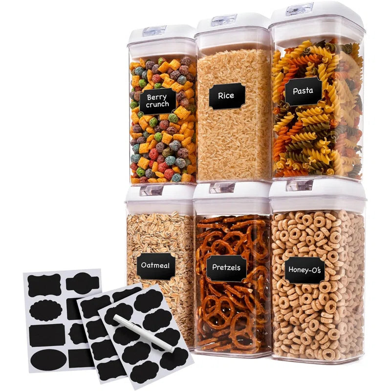 Cheer Collection 43.2oz. Food Storage Container (Set of 6)