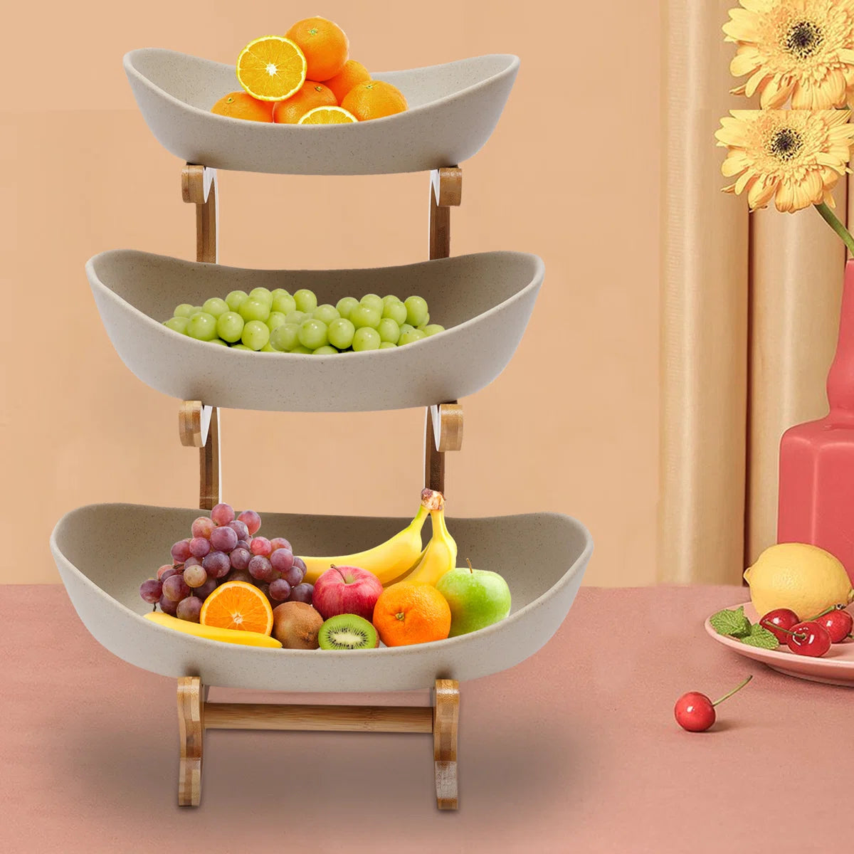 Orren Ellis Velkan Wood Fruit Bowl