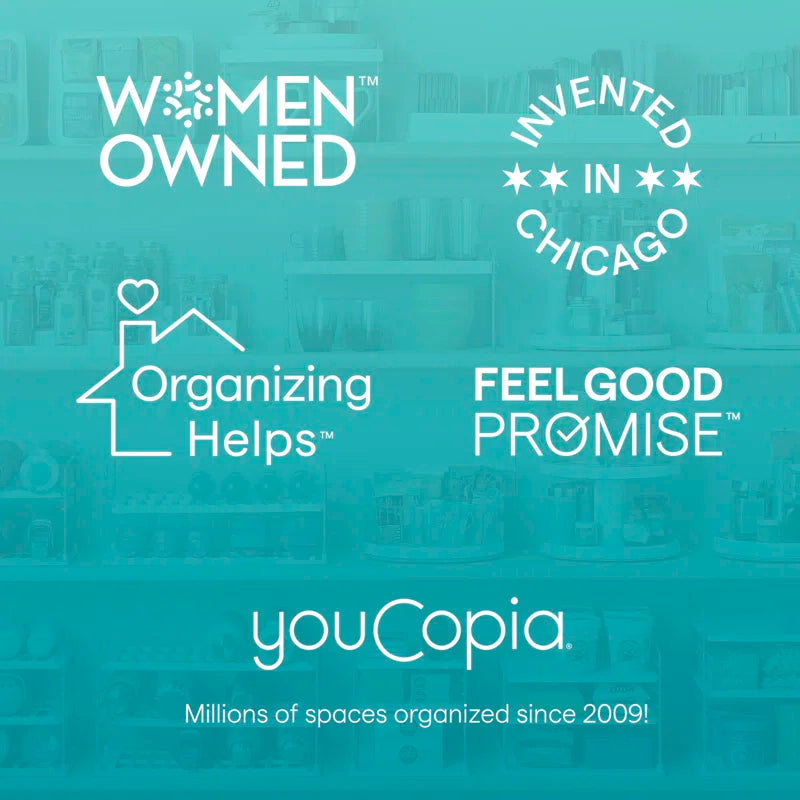 YouCopia® StoraLid® Food Container Lid Organizer, Adjustable Plastic Lids Storage, Large