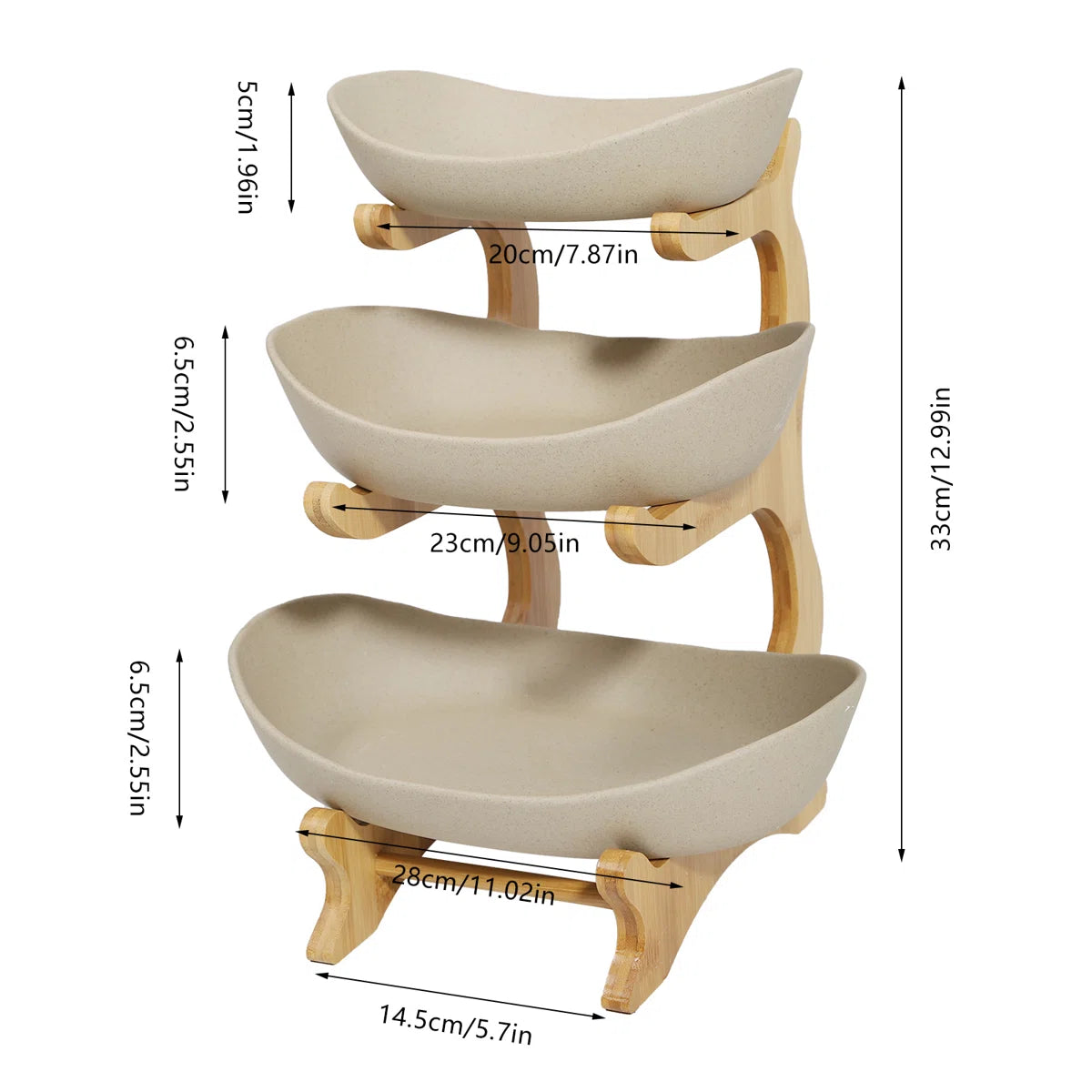 Orren Ellis Velkan Wood Fruit Bowl