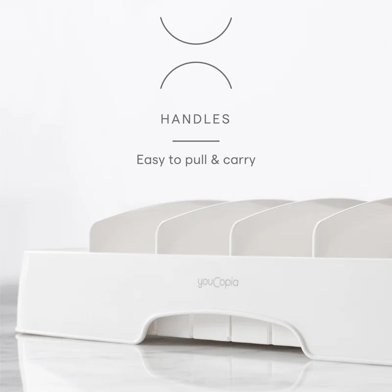 YouCopia® StoraLid® Food Container Lid Organizer, Adjustable Plastic Lids Storage, Large