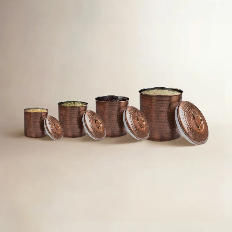 Set Of 4 Canisters Metal Canister - Set of 4